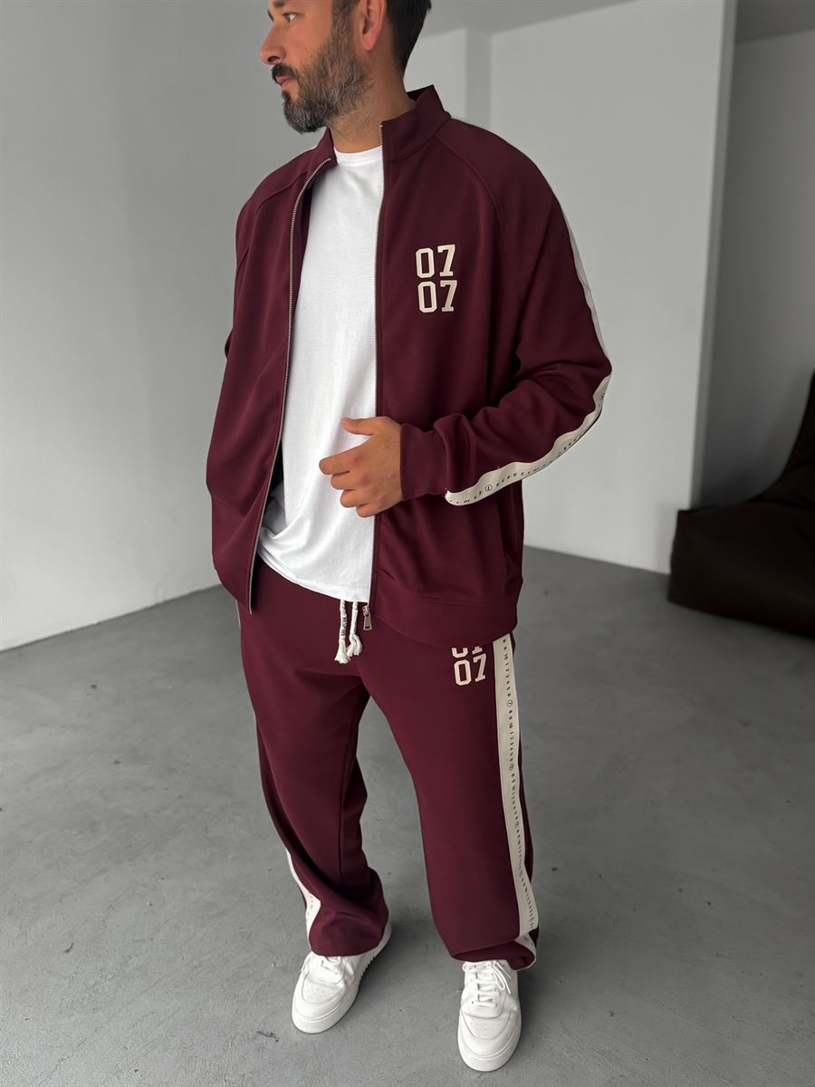 0707 Printed Zipped Sweatshirt