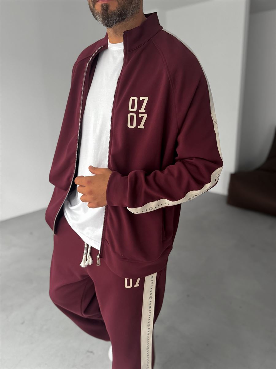 0707 Printed Zipped Sweatshirt