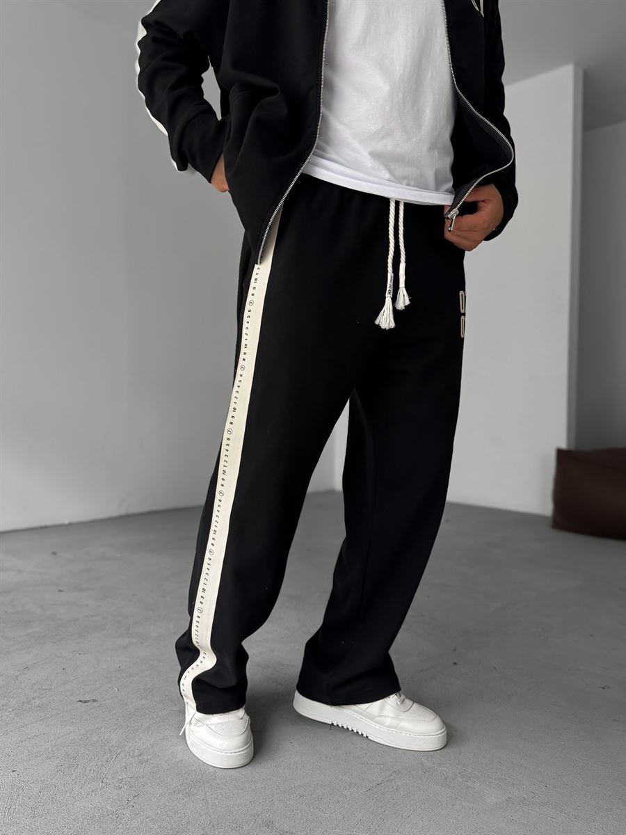 Black Tracksuit with Print 0707 RES-1132