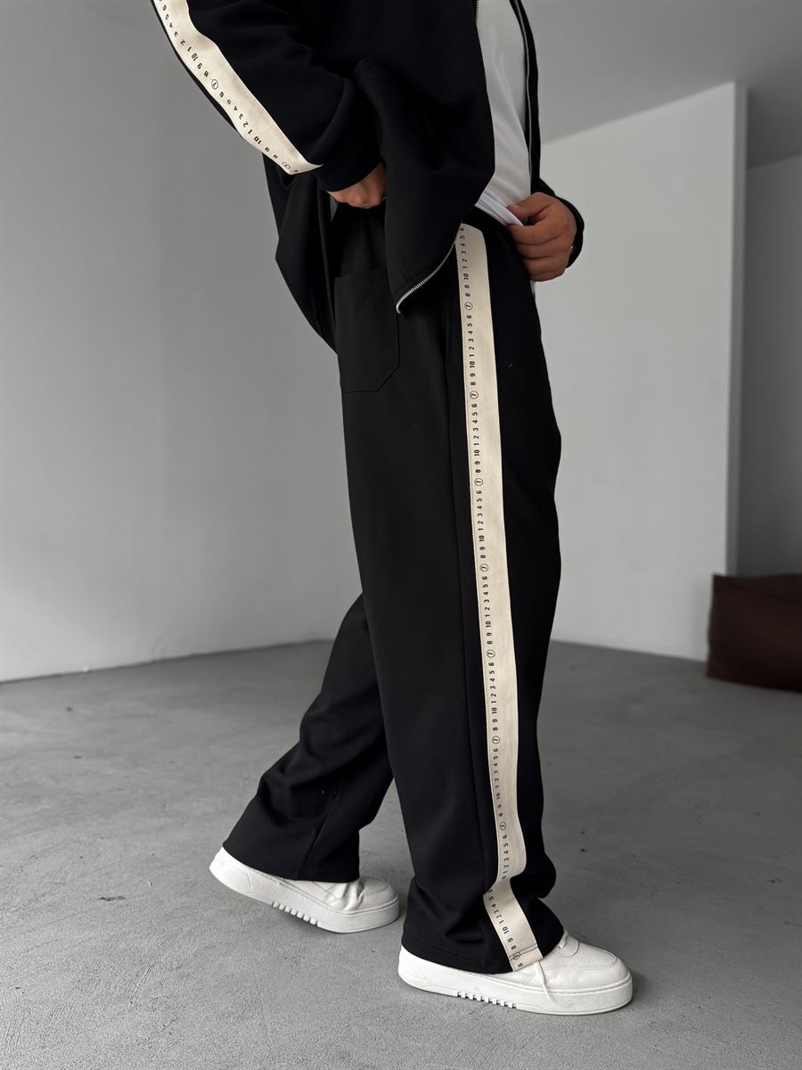 Black Tracksuit with Print 0707 RES-1132