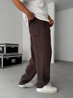 23 Patched Washed Fleece-Lined Sweatpants