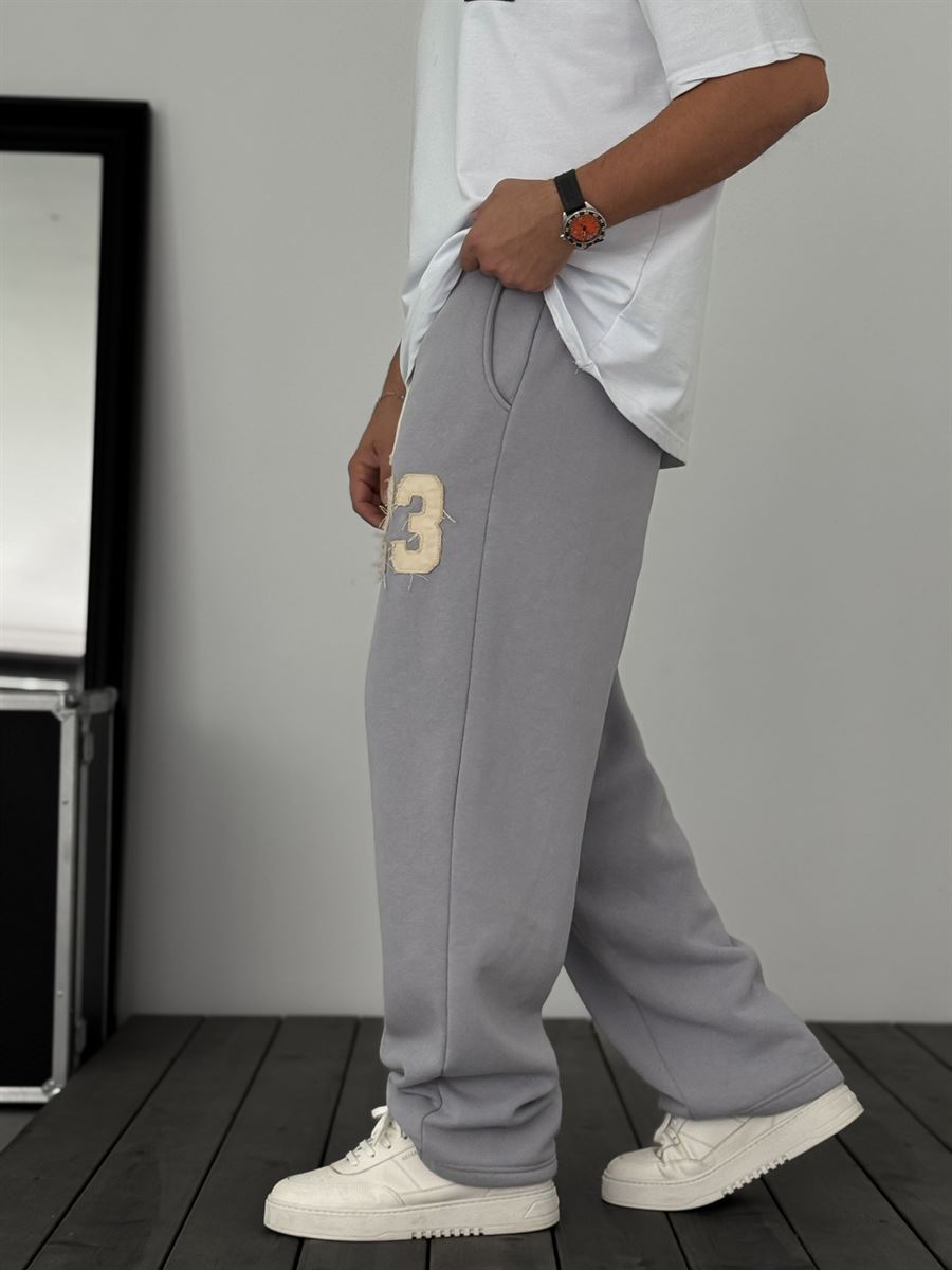 23 Patched Washed Fleece-Lined Sweatpants