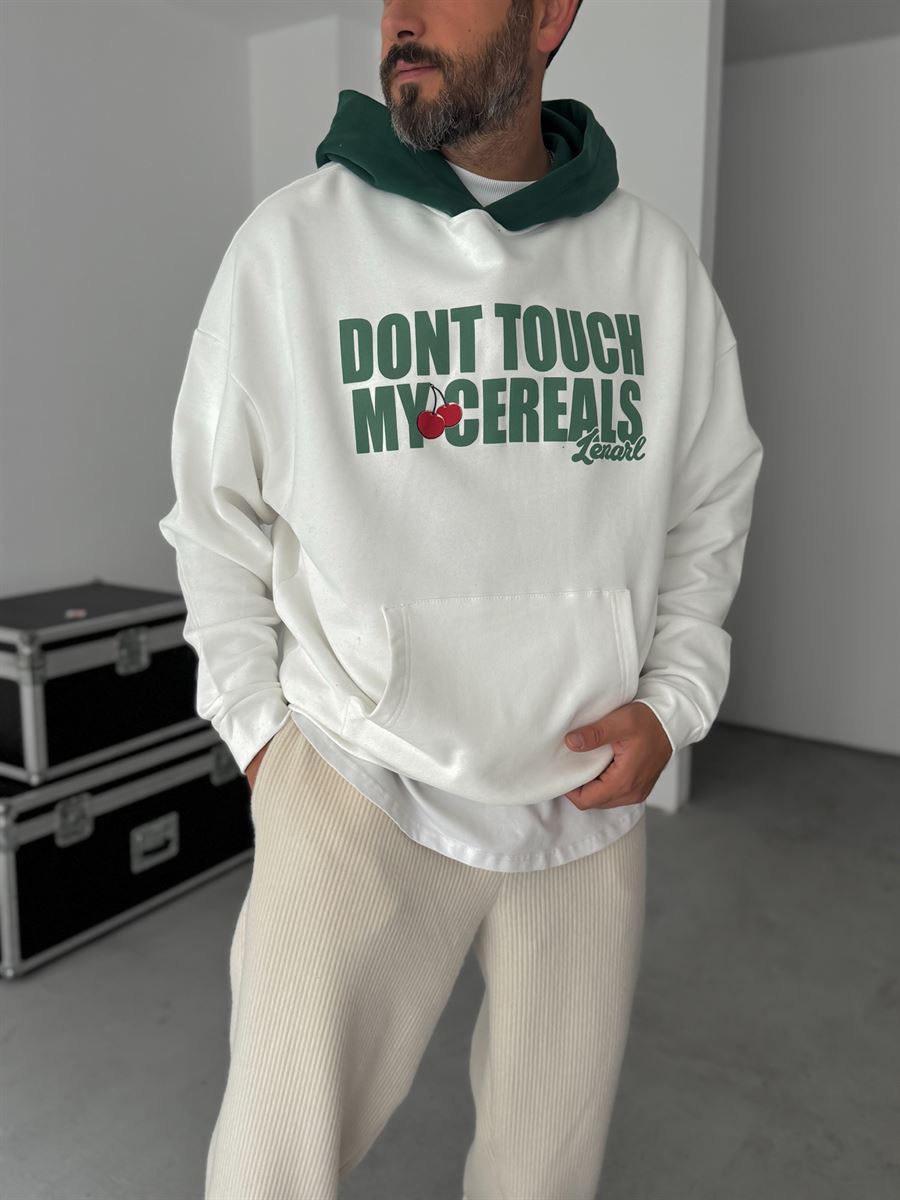 Cherry Printed Hooded Sweatshirt