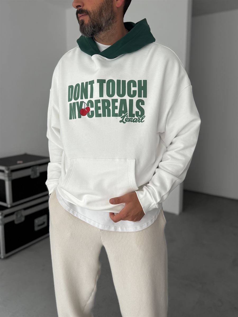 Cherry Printed Hooded Sweatshirt