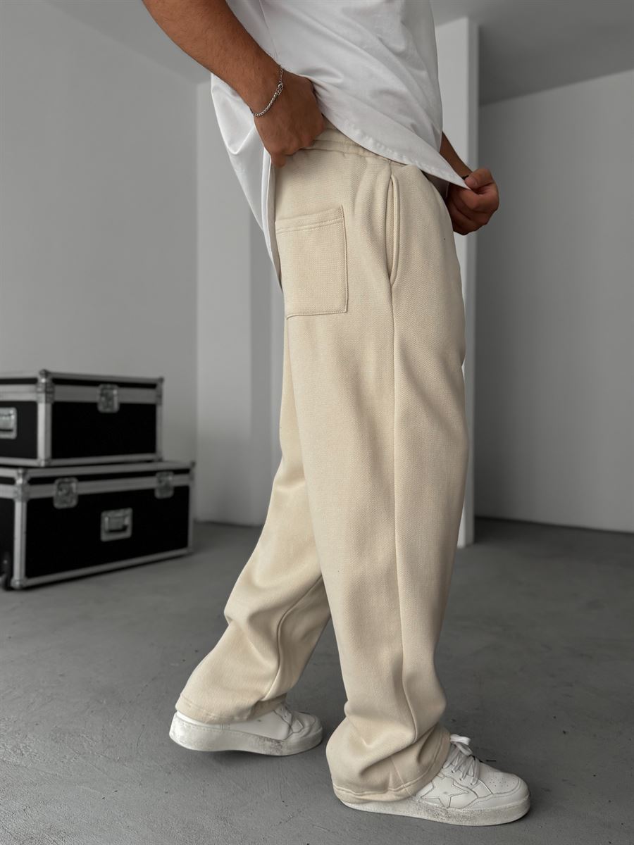 Waffle Baggy Sweatpants