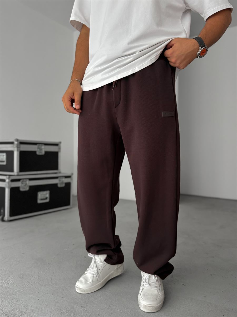 Waffle Baggy Sweatpants