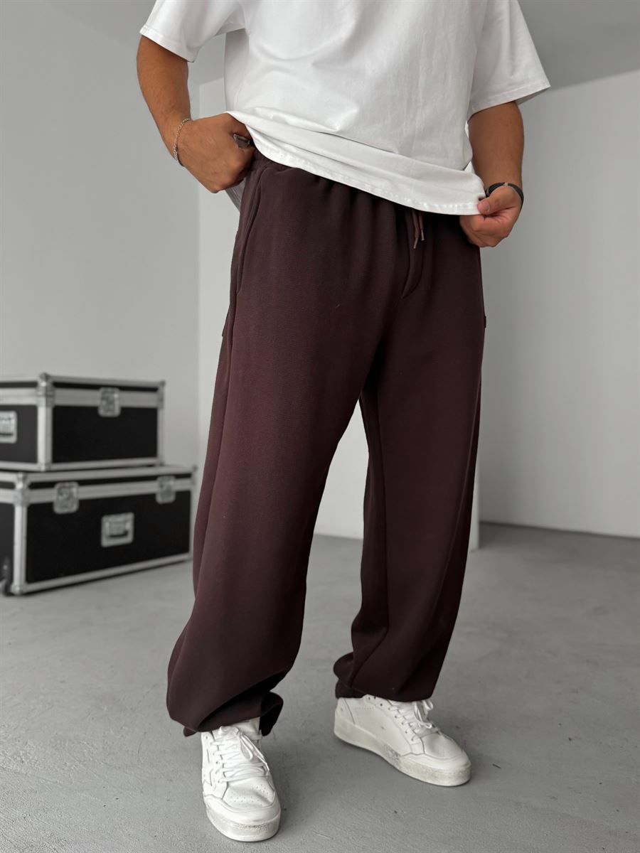 Waffle Baggy Sweatpants