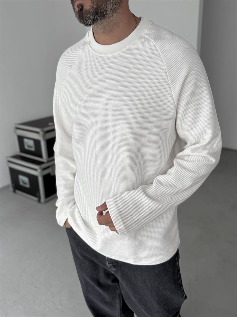 Waffle Basic Sweatshirt