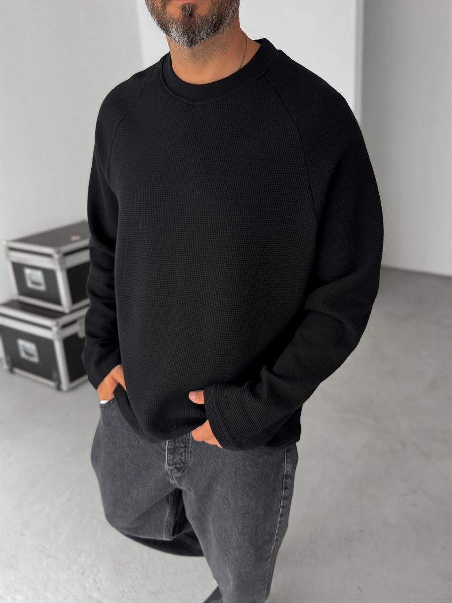 Waffle Basic Sweatshirt