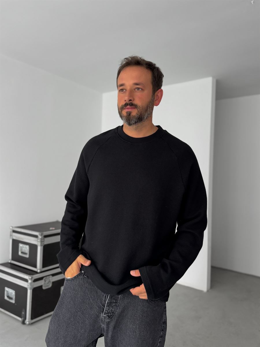 Waffle Basic Sweatshirt