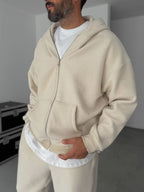 Jacquard Hooded Sweatshirt