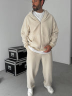 Jacquard Hooded Sweatshirt