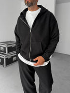 Jacquard Hooded Sweatshirt