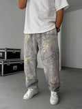 Leaf Patterned Baggy Sweatpants