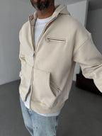 Zipped Pocket Hooded Sweatshirt