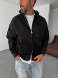 Zipped Pocket Hooded Sweatshirt