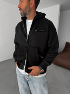 Zipped Pocket Hooded Sweatshirt