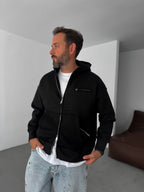 Zipped Pocket Hooded Sweatshirt