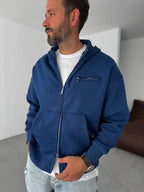 Zipped Pocket Hooded Sweatshirt
