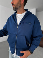 Zipped Pocket Hooded Sweatshirt