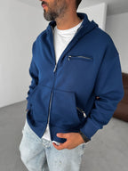 Zipped Pocket Hooded Sweatshirt