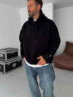 BB Embroidered Hooded Oversize Sweatshirt