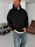 BB Embroidered Hooded Oversize Sweatshirt