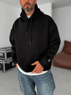 BB Embroidered Hooded Oversize Sweatshirt