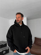 BB Embroidered Hooded Oversize Sweatshirt