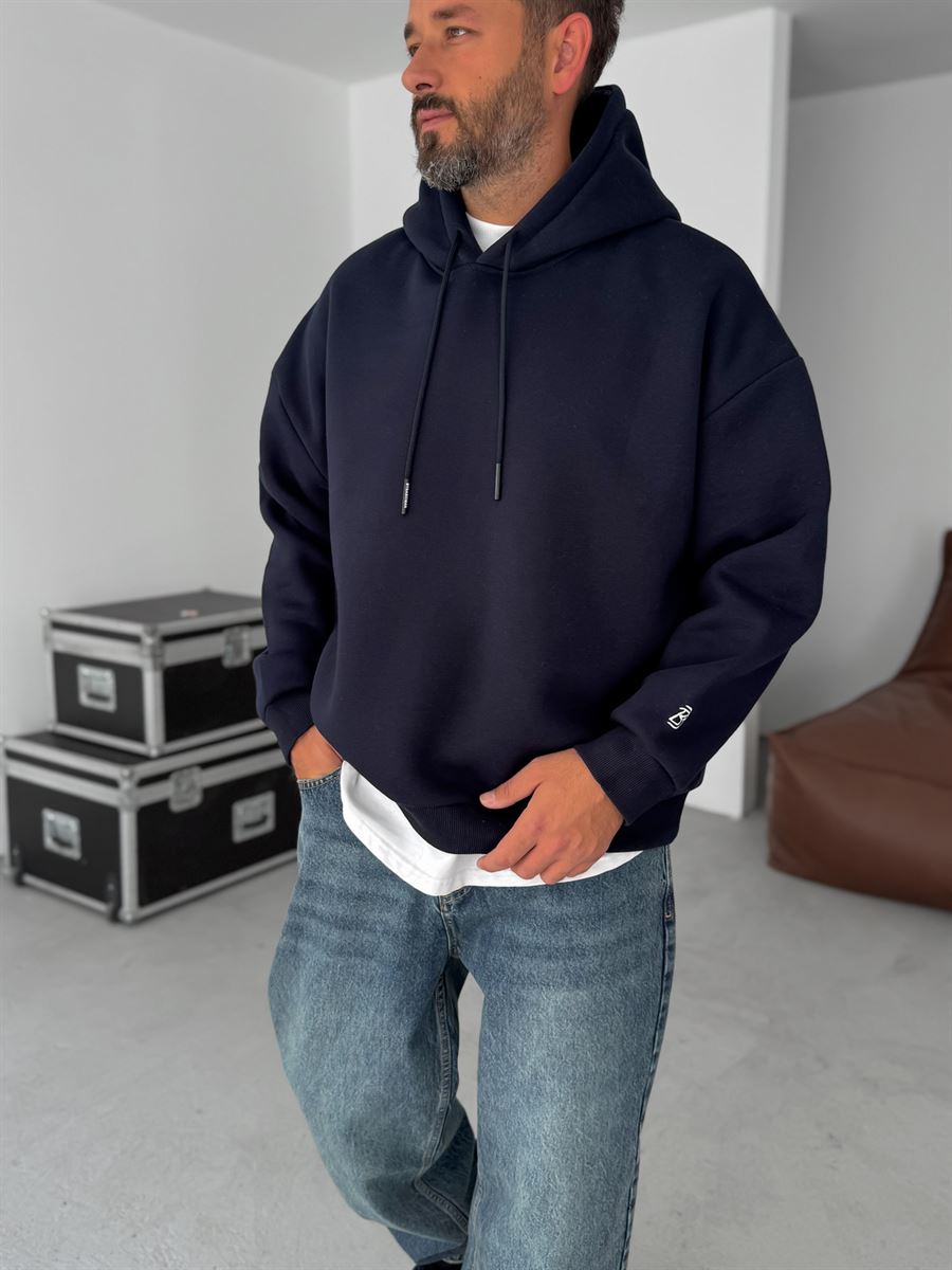 Buttoned Cotton Linen Baggy Pantolon