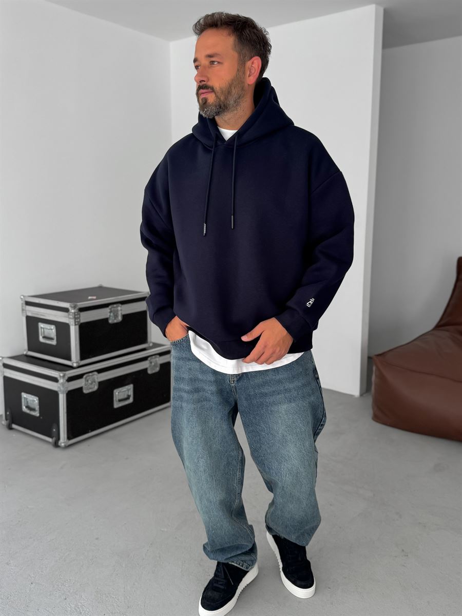 Buttoned Cotton Linen Baggy Pantolon