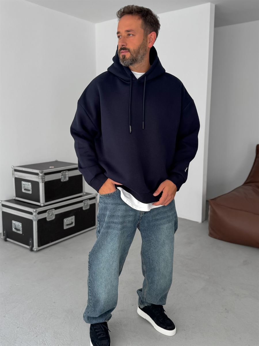 Buttoned Cotton Linen Baggy Pantolon