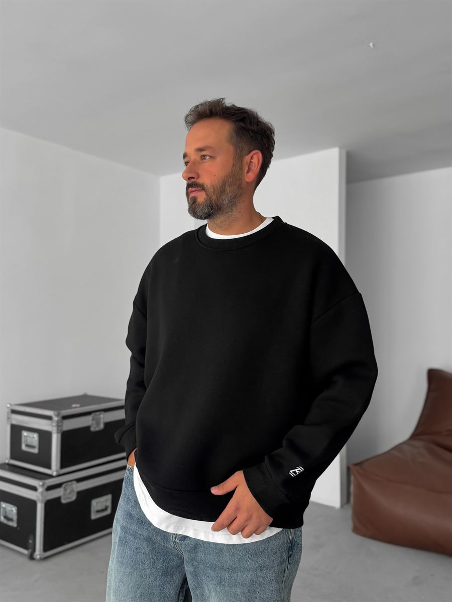 BB Embroidered Basic Oversize Sweatshirt