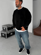 BB Embroidered Basic Oversize Sweatshirt