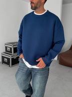 BB Embroidered Basic Oversize Sweatshirt