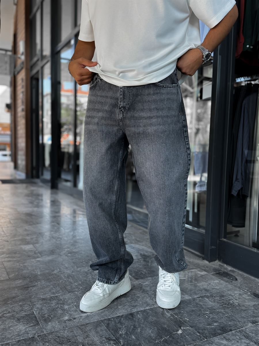 Anthracite Effect Baggy Jeans DF-3472-73-74-76