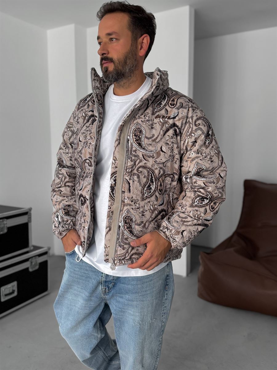 Patterned Corduroy Jacket