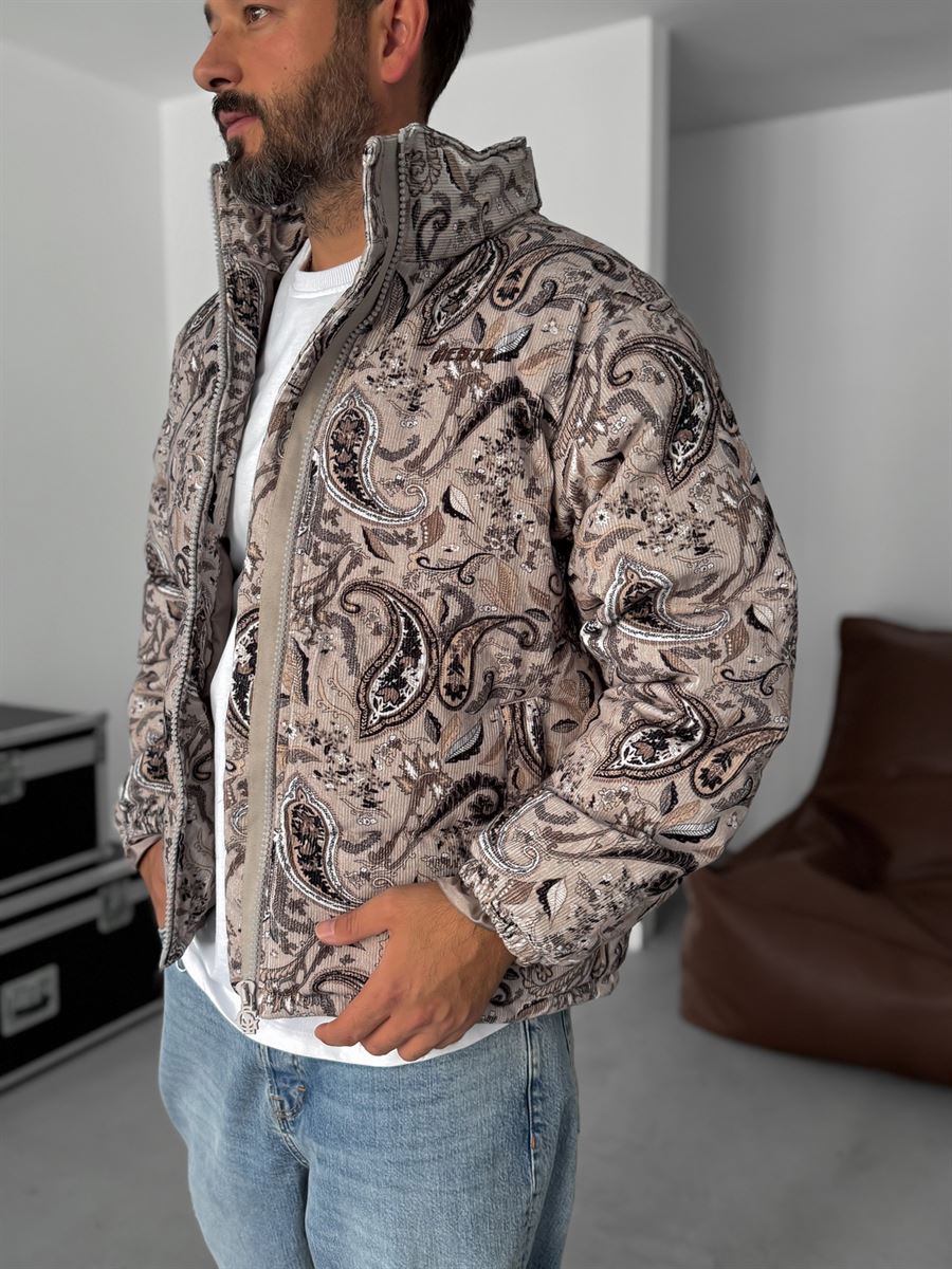 Patterned Corduroy Jacket