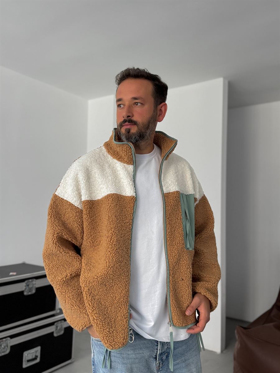 Side Pocket Zipped Plush Jacket