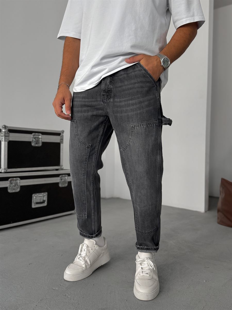 Patchwork Washed Boyfriend Jean