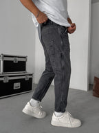 Patchwork Washed Boyfriend Jean