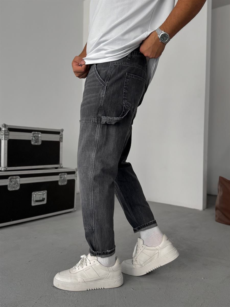 Patchwork Washed Boyfriend Jean