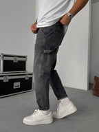 Patchwork Washed Boyfriend Jean