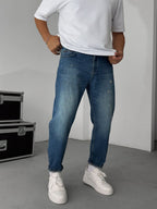 Distressed Washed Boyfriend Jean