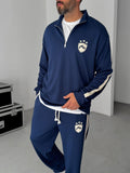 R-Embossed Half-Zip Sweatshirt