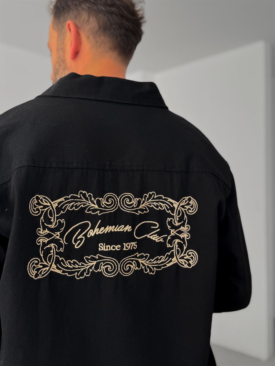 Back Embroidered Denim Jacket