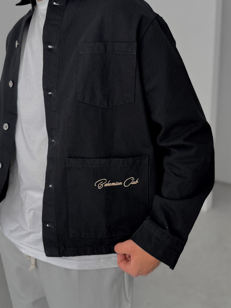 Back Embroidered Denim Jacket