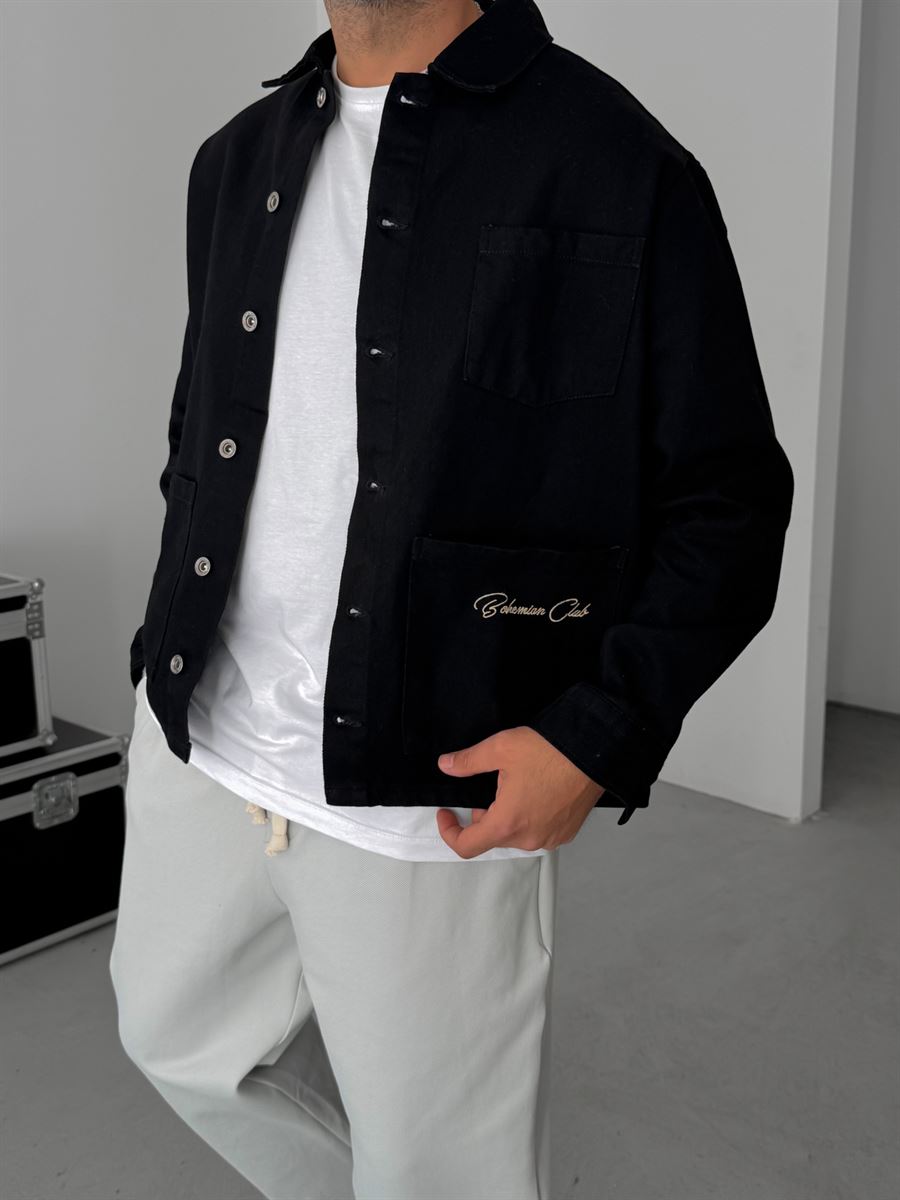 Back Embroidered Denim Jacket