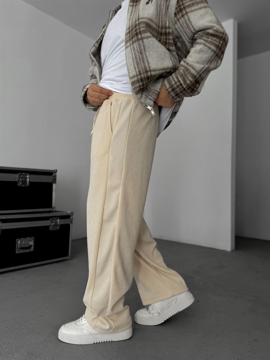 Patchwork Corduroy Pants