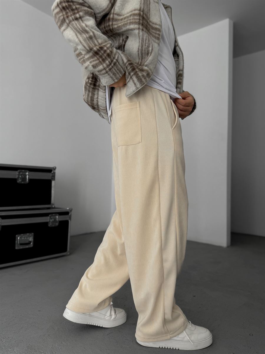 Patchwork Corduroy Pants